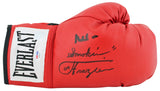 Muhammad Ali & Joe Frazier Signed Red Everlast Boxing Glove PSA/DNA #AA84100