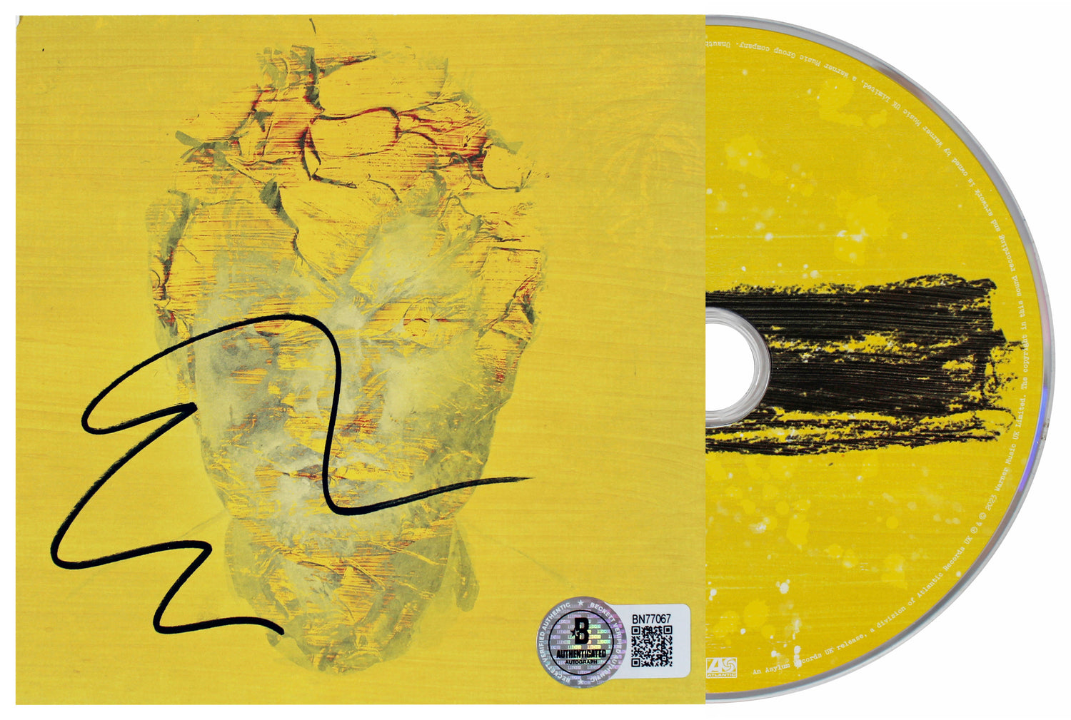 Signed Insert Cd Ed Sheeran Authentic Signed Subtract Cd Insert W/ Disk Autographed BAS ...