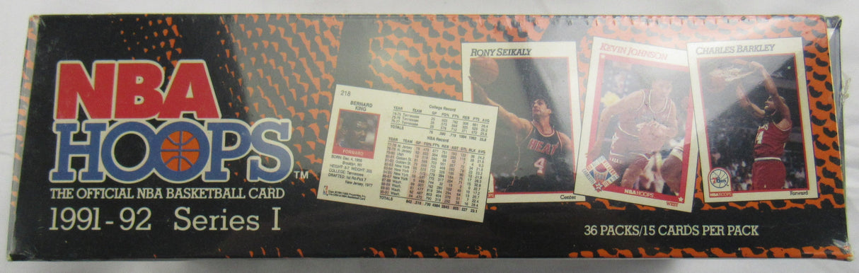 1991 NBA Hoops Series 1 Wax Box