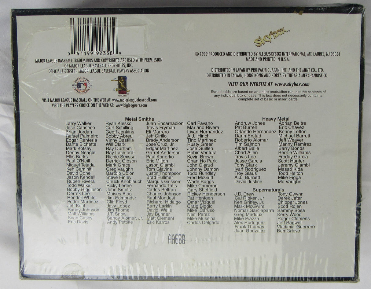 1999 Fleer Skybox Molten Metal Baseball Wax Box