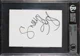 Snoop Dogg Rapper & Actor Authentic Signed 4x6 Index Card BAS Slabbed