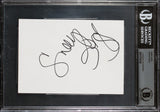 Snoop Dogg Rapper & Actor Authentic Signed 4x6 Index Card BAS Slabbed