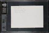 Snoop Dogg Rapper & Actor Authentic Signed 4x6 Index Card BAS Slabbed