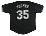 Frank Thomas Authentic Signed Black Pro Style Jersey Autographed JSA Witness