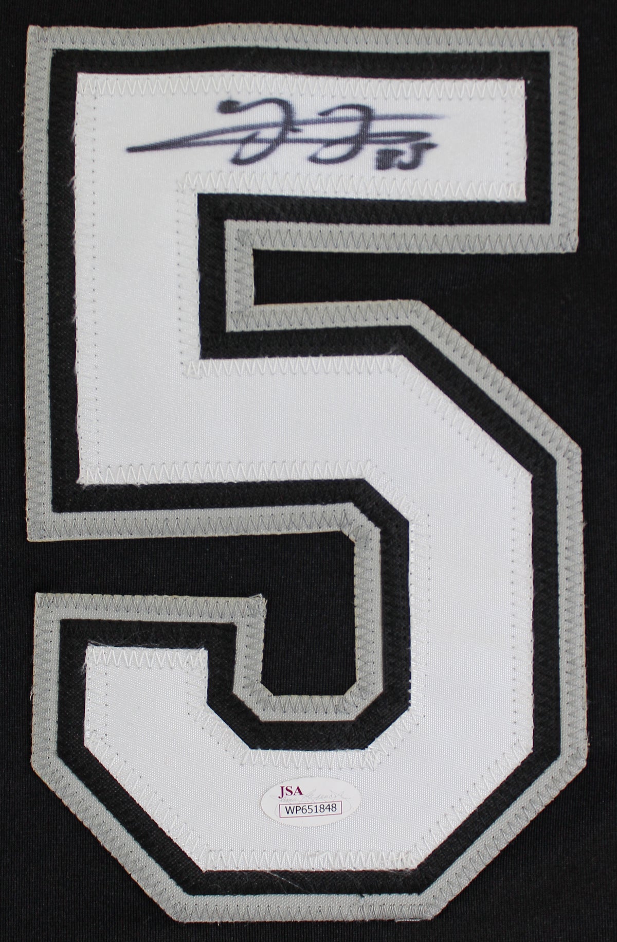 Frank Thomas Authentic Signed Black Pro Style Jersey Autographed JSA Witness