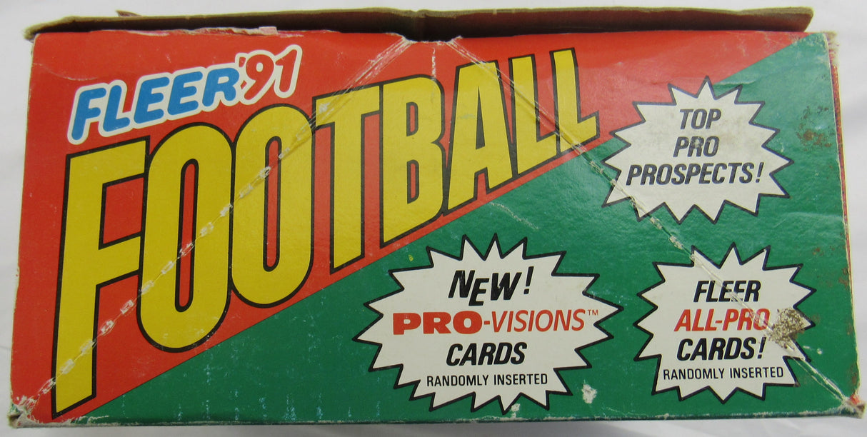 1991 Fleer Football Jumbo Wax Box