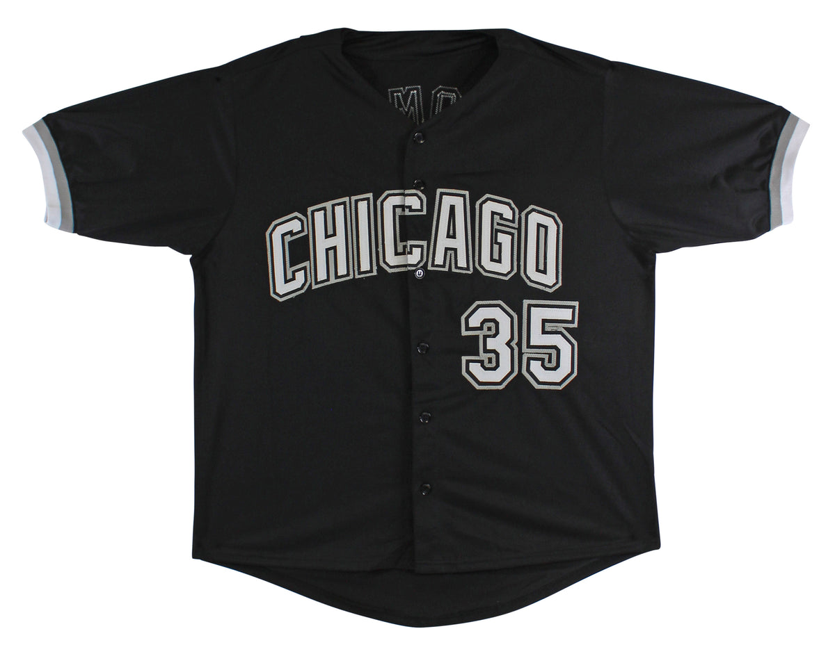 Frank Thomas Authentic Signed Black Pro Style Jersey Autographed JSA Witness