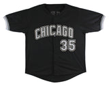 Frank Thomas Authentic Signed Black Pro Style Jersey Autographed JSA Witness