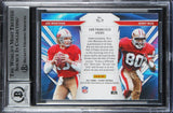 49ers Joe Montana & Jerry Rice Signed 2021 Playoff T&L #7 Card Auto 10! BAS Slab