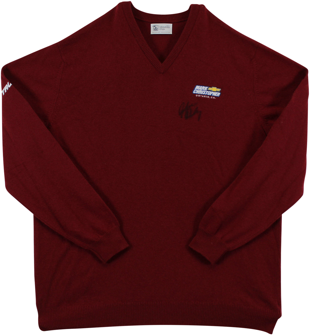 John Daly Signed Match Worn Johnstons of Elgin Cashmere Sweater BAS #BH00317