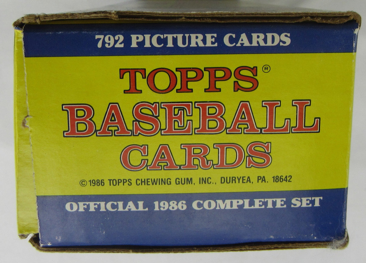 1986 Topps Baseball Complete Set Factory Set - Sealed