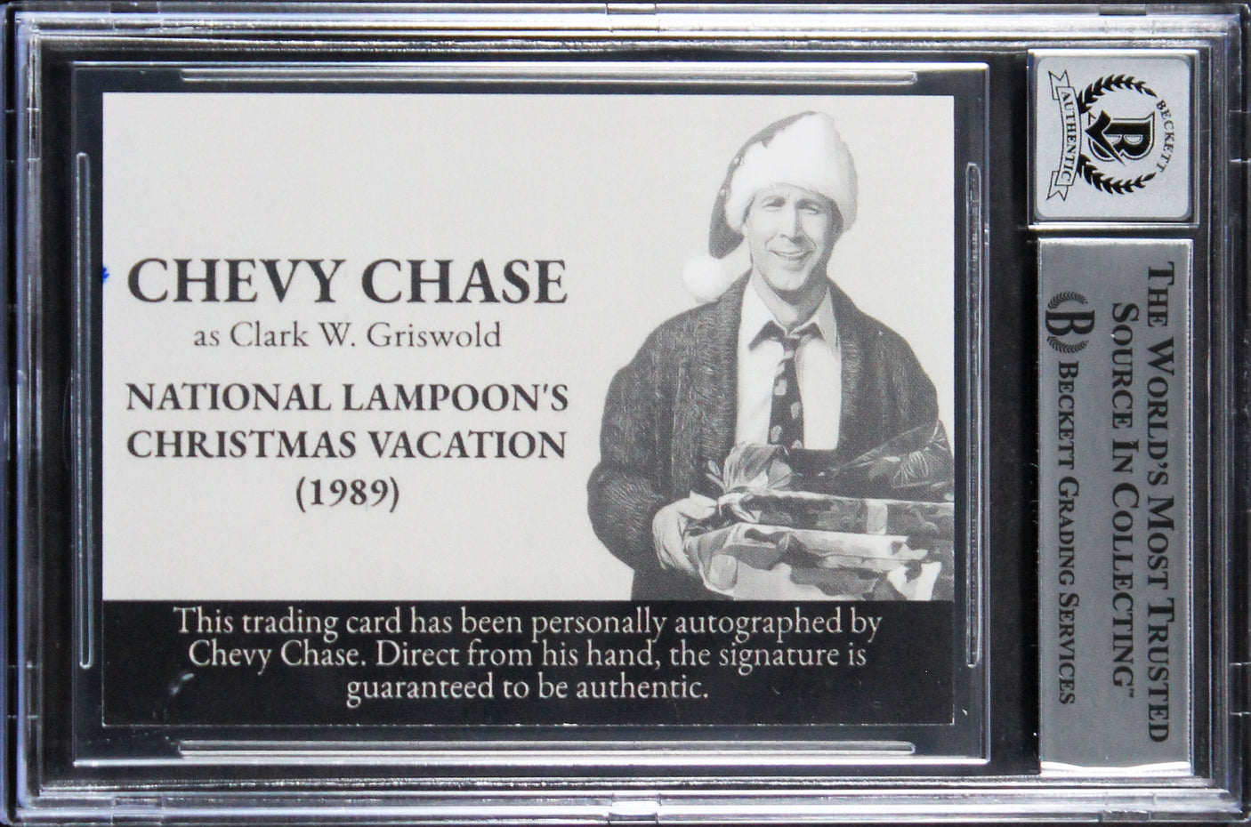 Chase & D'Angelo Christmas Vacation Signed Custom Trading Card Auto 10! BAS Slab