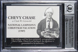 Chase & D'Angelo Christmas Vacation Signed Custom Trading Card Auto 10! BAS Slab