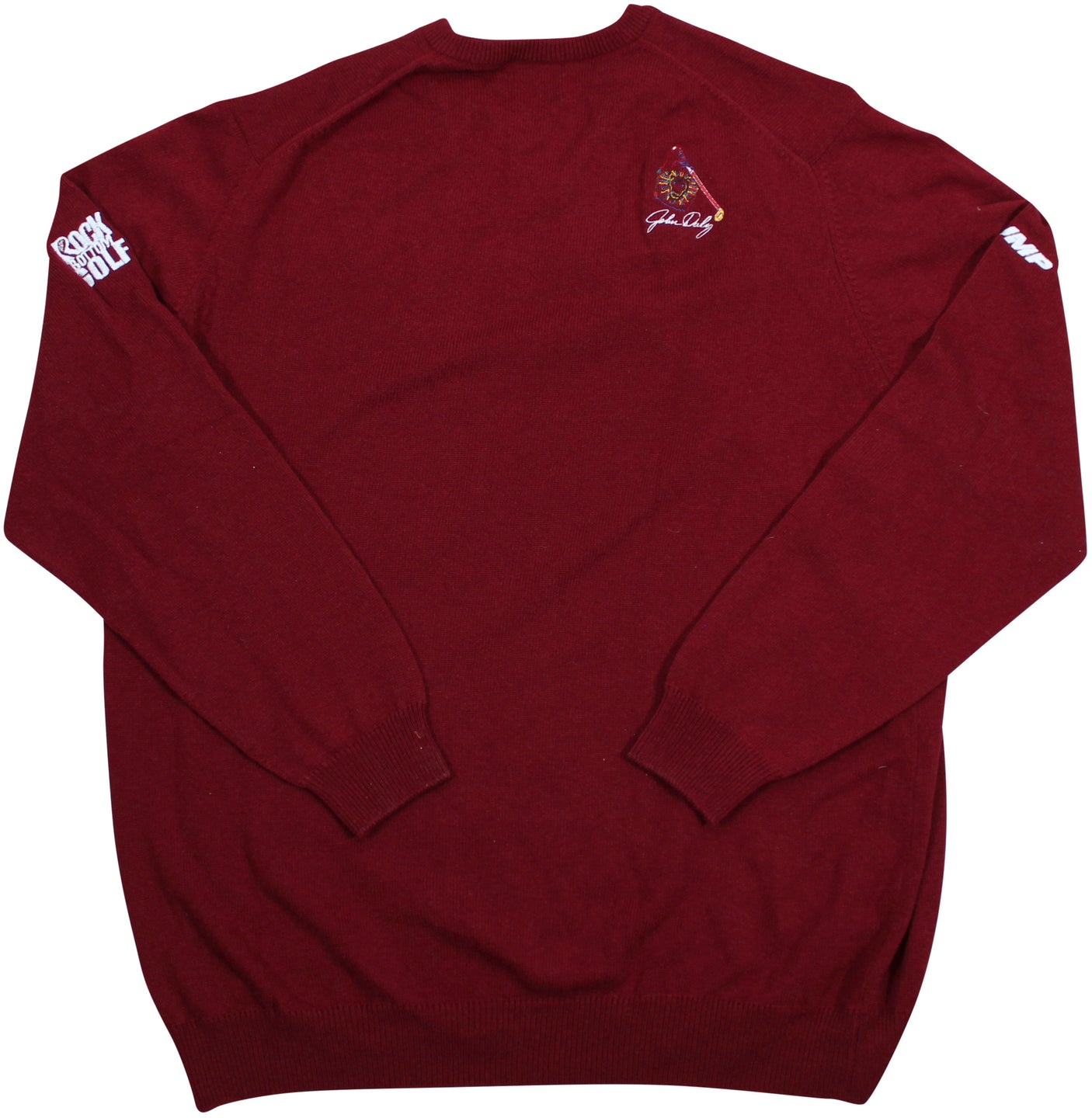 John Daly Signed Match Worn Johnstons of Elgin Cashmere Sweater BAS #BH00317