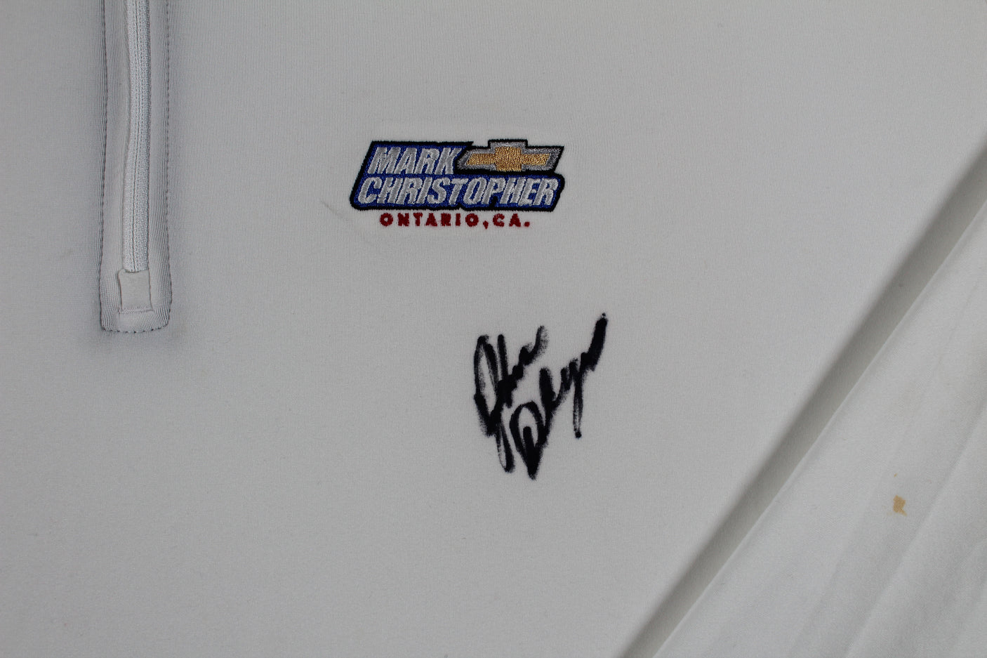 John Daly Signed Match Worn White Adidas Quarter Zip Shirt BAS #BH00335