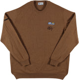 John Daly Signed Match Worn Brown Johnstons of Elgin Cashmere Sweater BAS