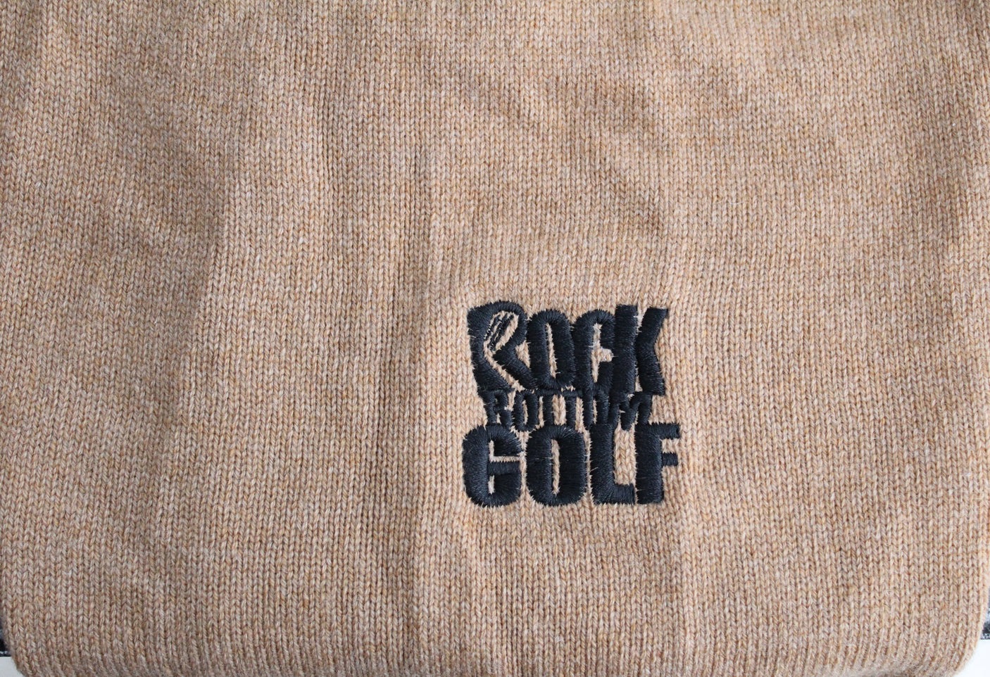 John Daly Signed Match Worn Brown Johnstons of Elgin Cashmere Sweater BAS