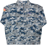 John Daly Signed Match Worn Camo Folds of Honor Quarter Zip Shirt BAS #BH00337