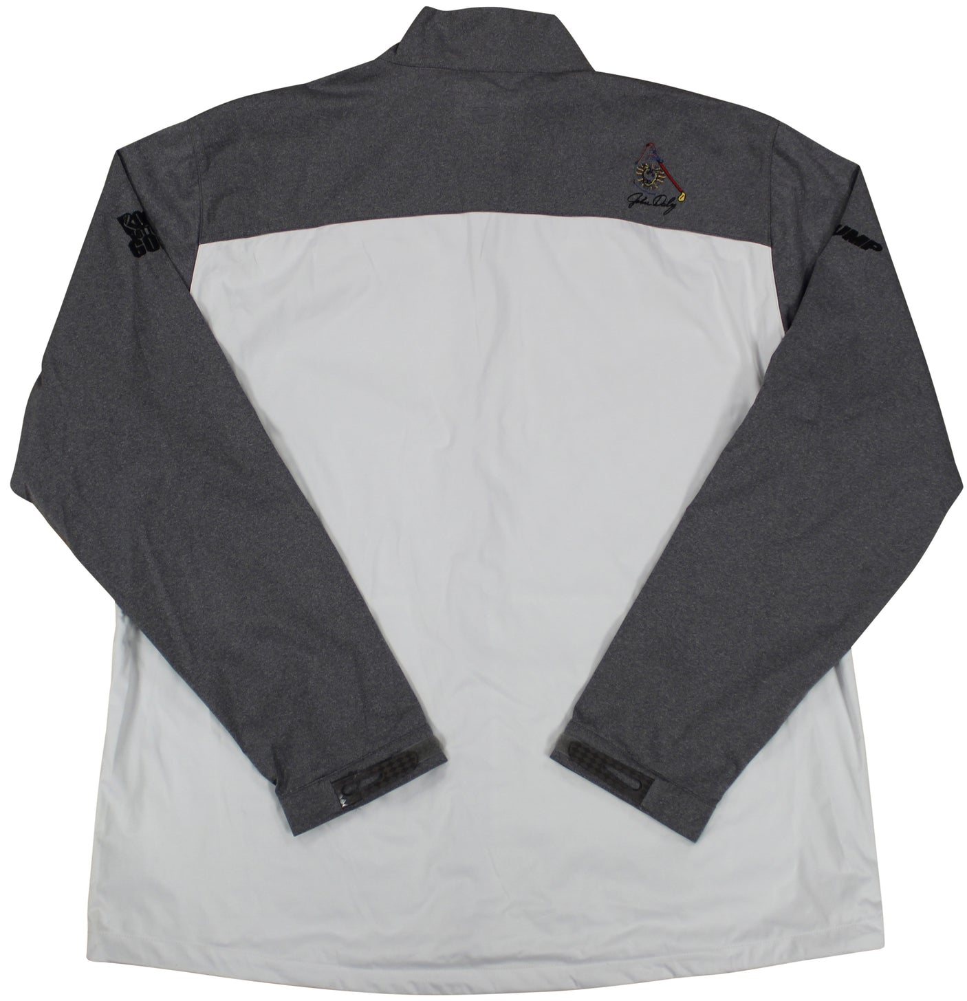 John Daly Authentic Signed Match Worn Gray Etonic Golf Jacket BAS #BH00336
