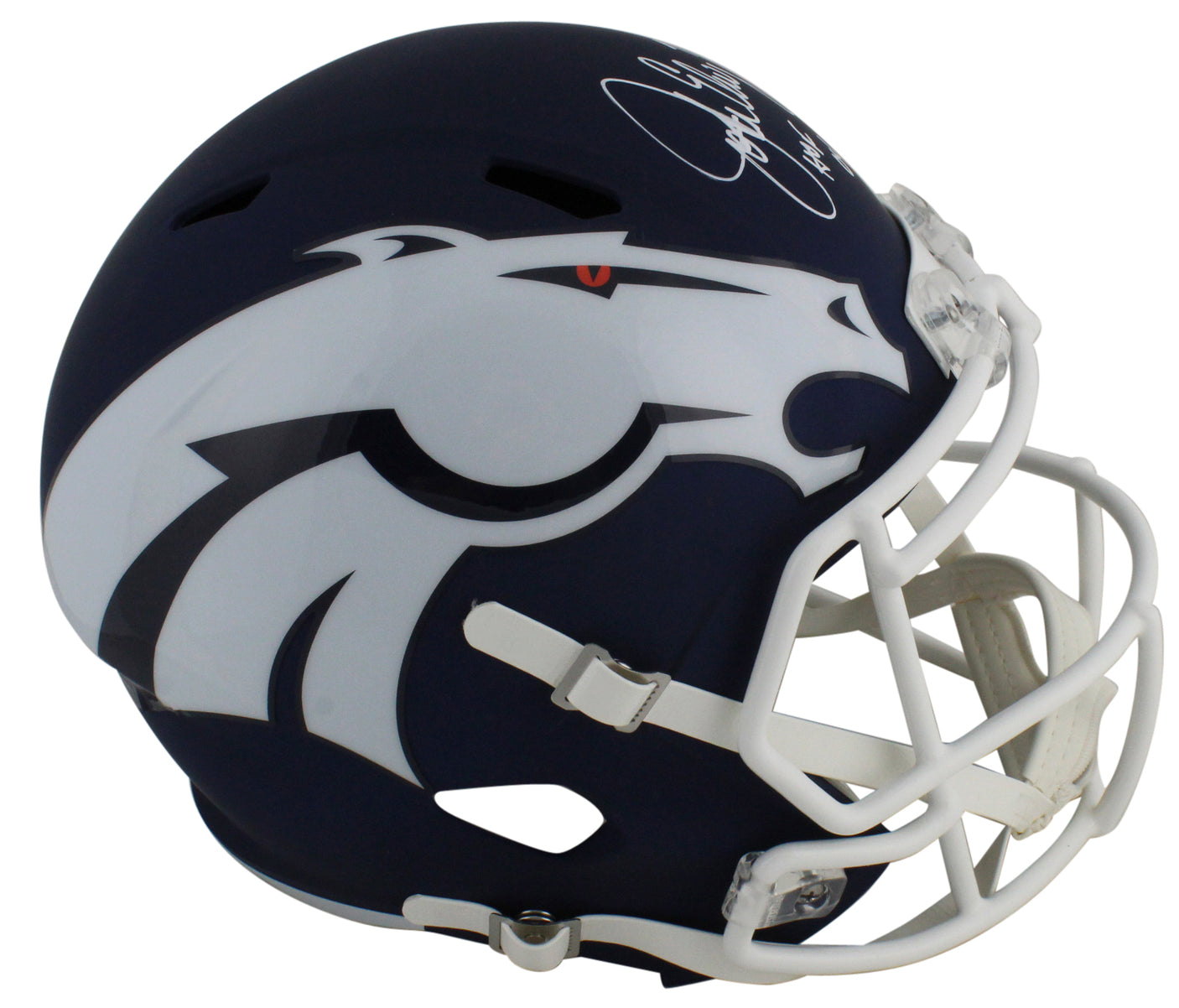 Broncos John Elway "HOF 04" Signed Amp Riddell Full Size Speed Rep Helmet BAS