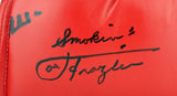 Muhammad Ali & Joe Frazier Signed Red Everlast Boxing Glove PSA/DNA #6A62548
