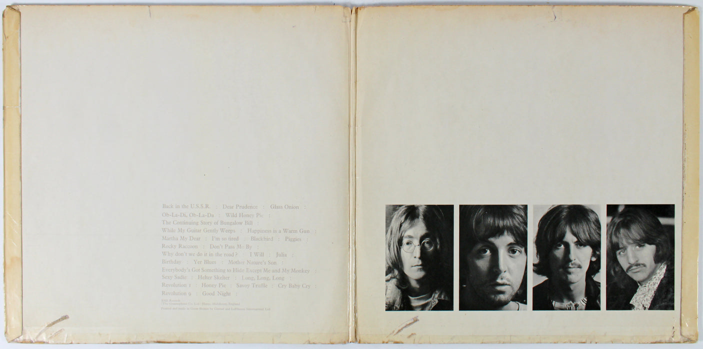 George Harrison The Beatles Signed The White Album Cover W/ Vinyl JSA #YY56745