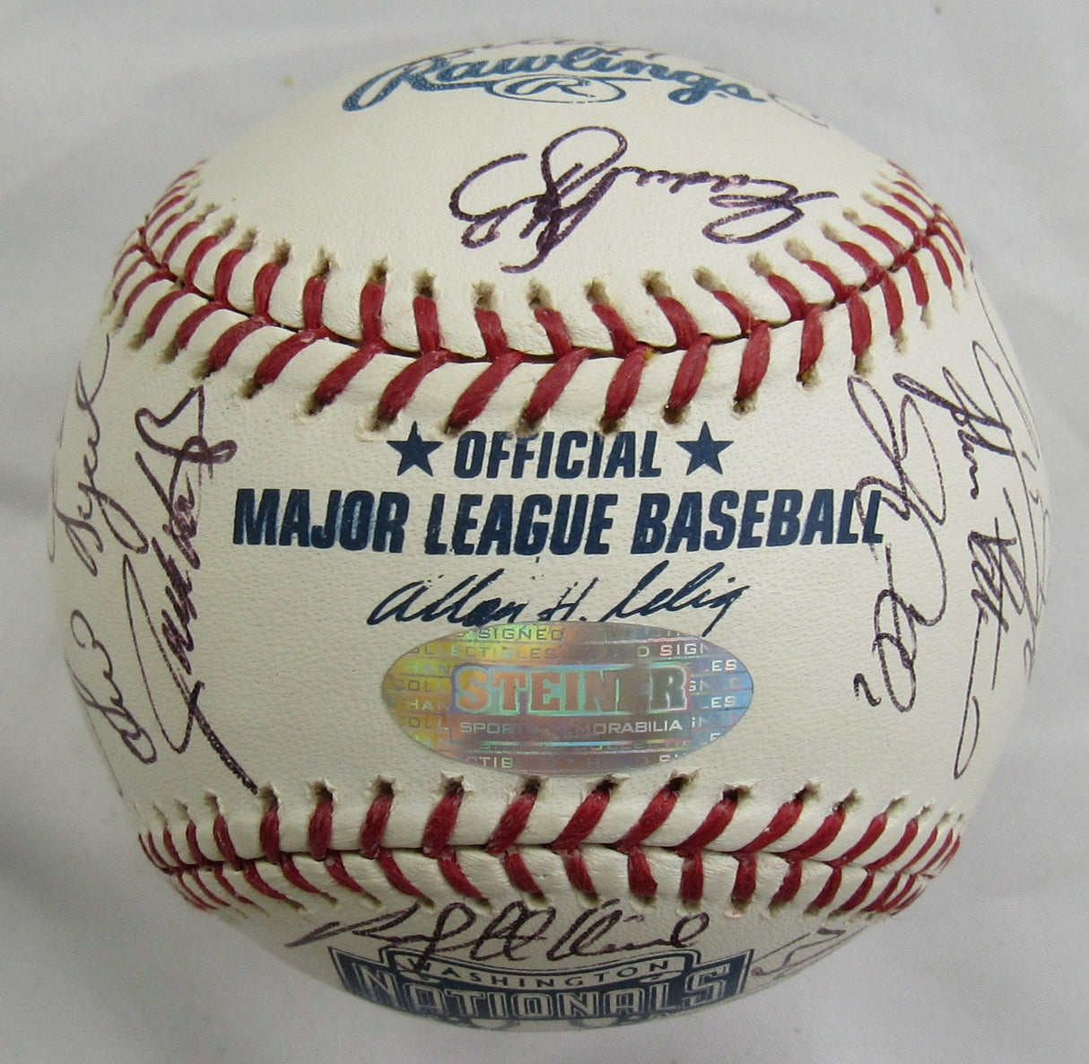 2005 Washington National Team Signed Rawlings Baseball Steiner Hologram - Frank Robinson