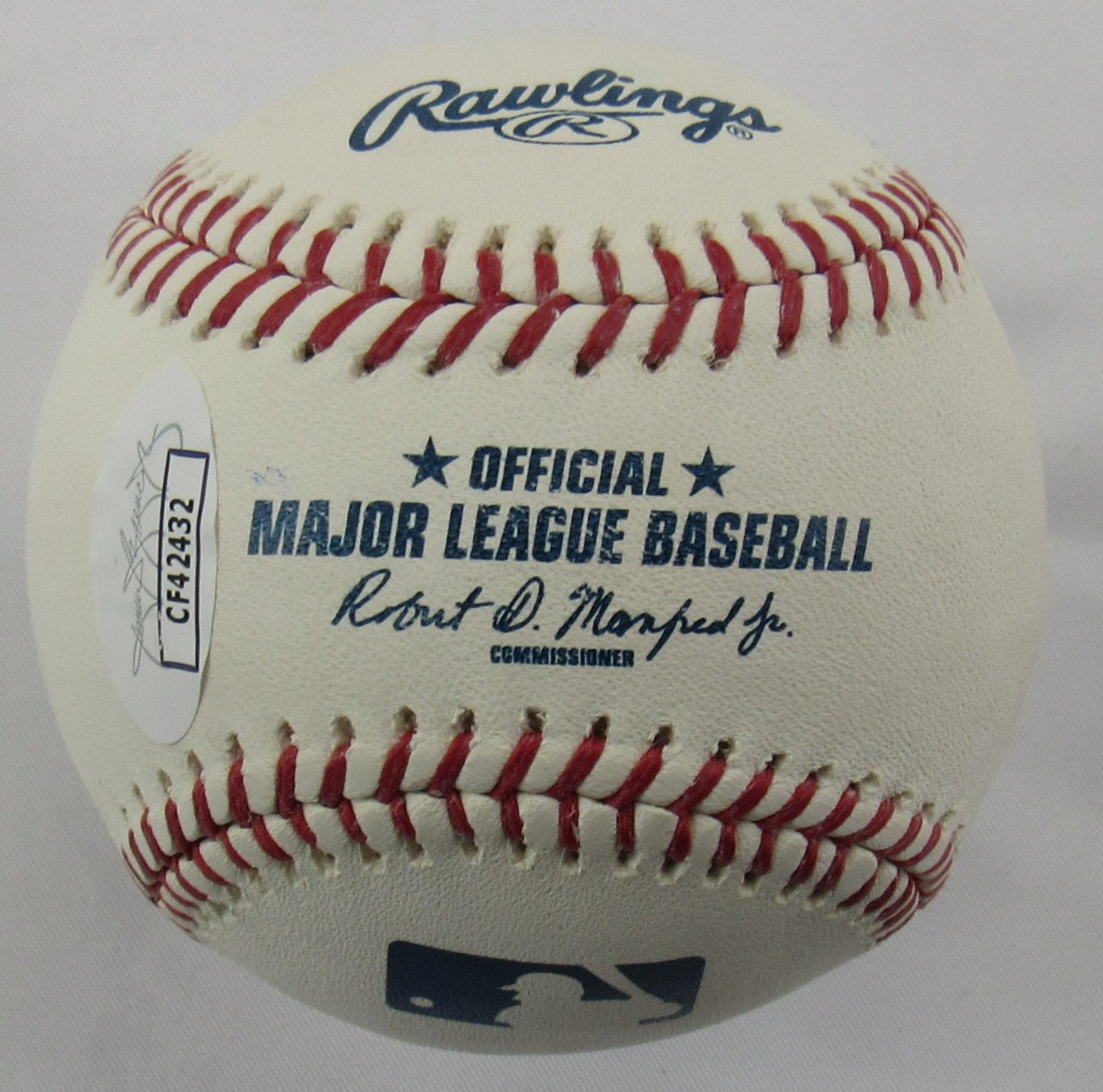 Robert D Manfred Jr Signed Auto Rawlings Baseball JSA CF42432