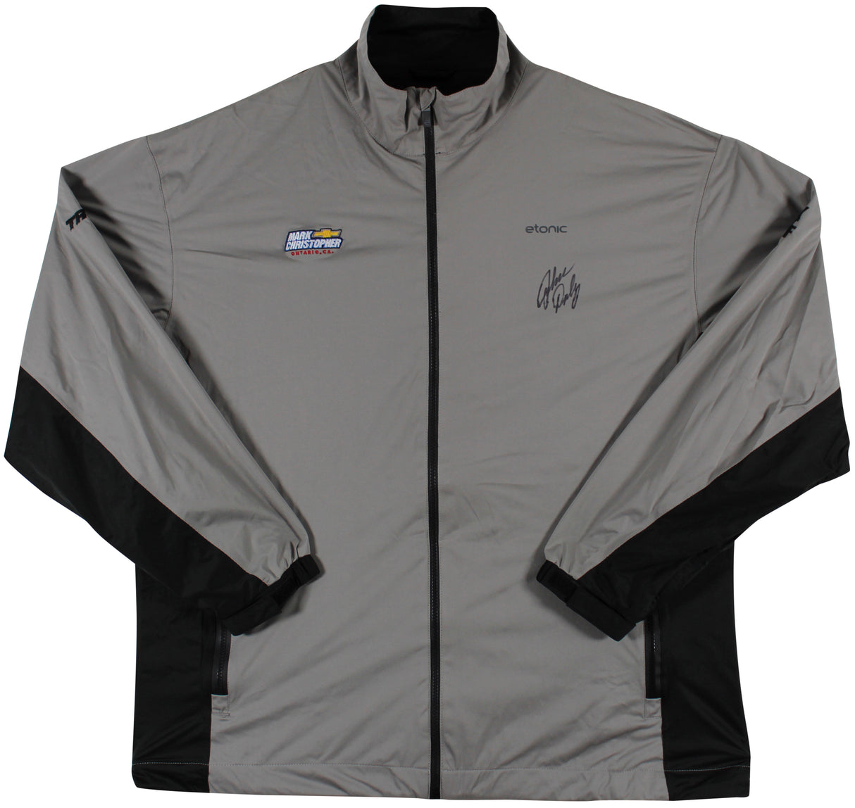 John Daly Authentic Signed Match Worn Gray Etonic Golf Jacket BAS #BH00328
