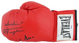 Muhammad Ali & Joe Frazier Signed Red Everlast Boxing Glove PSA/DNA #7A05937
