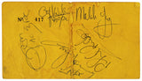 AC/DC Angus, Malcolm, Scott, Rudd & Williams Signed 3.25x6 1978 Ticket Pass JSA