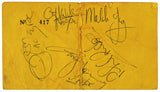 AC/DC Angus, Malcolm, Scott, Rudd & Williams Signed 3.25x6 1978 Ticket Pass JSA