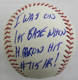 Darrell Evans Signed Auto Rawlings Baseball w/ Insc JSA CF42411