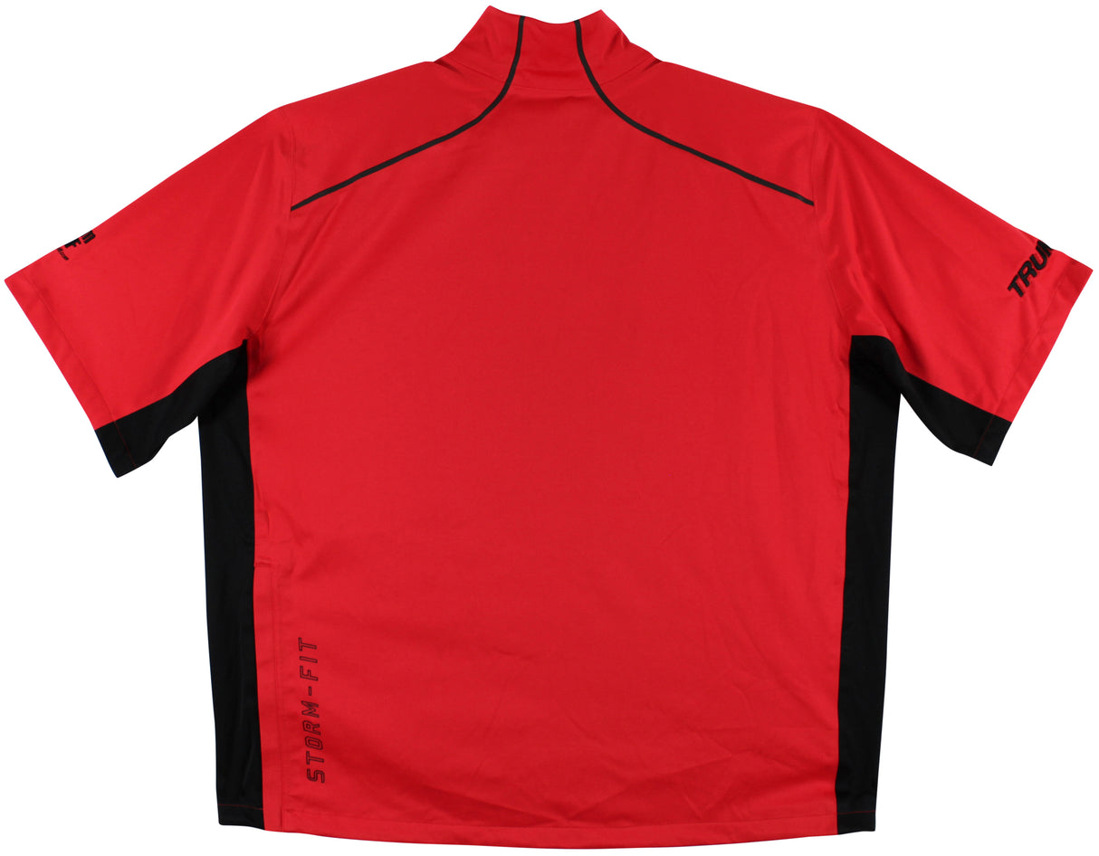 John Daly Authentic Signed Match Worn Red Nike Quarter Zip Shirt BAS #BH00323