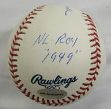 Don Newcombe Signed Auto "Stat" Rawlings Baseball w/ Insc Steiner Hologram