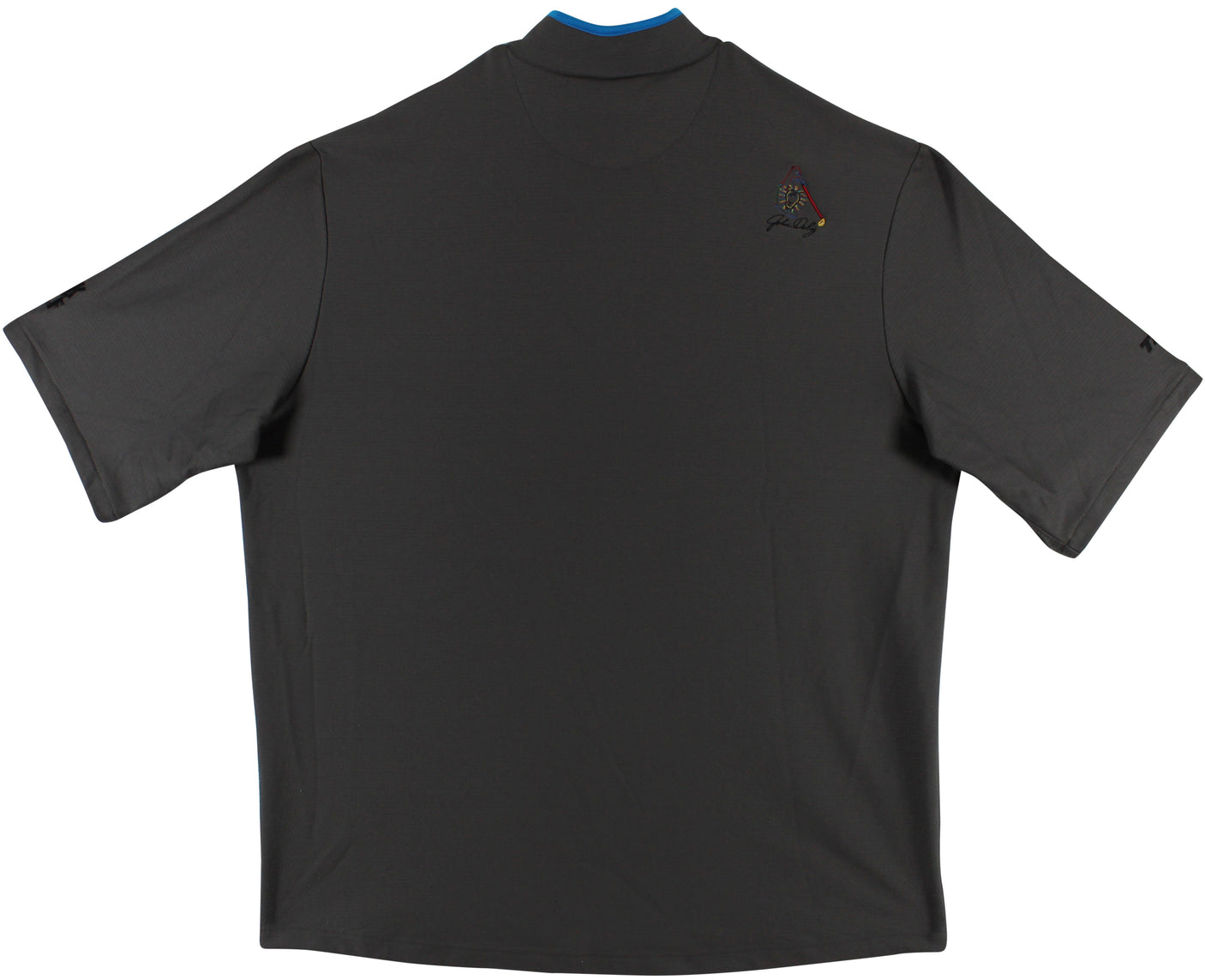 John Daly Signed Match Worn Dark Gray Etonic Quarter Zip Shirt BAS #BH00326