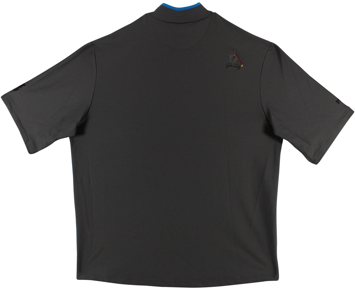 John Daly Signed Match Worn Dark Gray Etonic Quarter Zip Shirt BAS #BH00326
