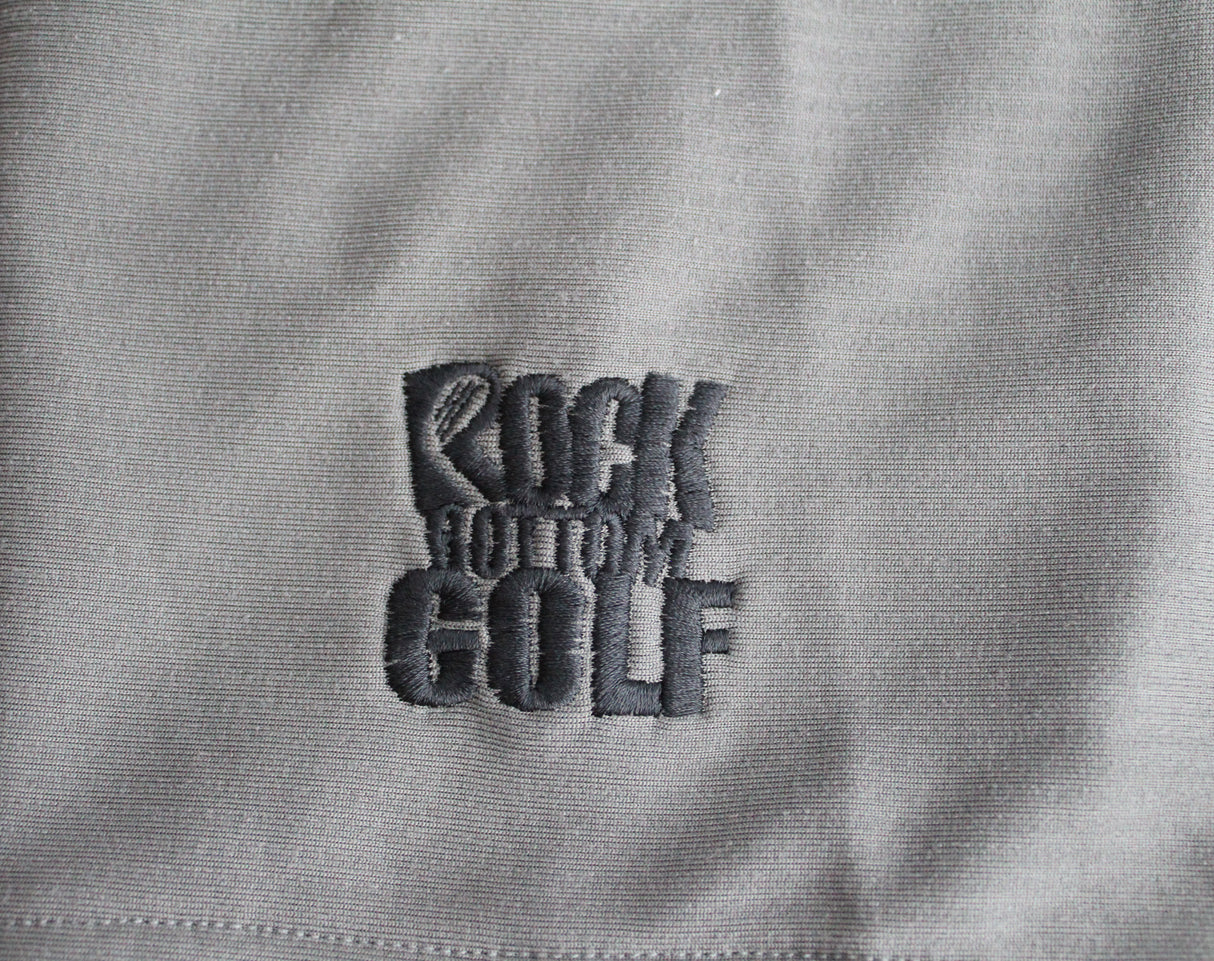 John Daly Signed Match Worn Dark Gray Etonic Quarter Zip Shirt BAS #BH00326