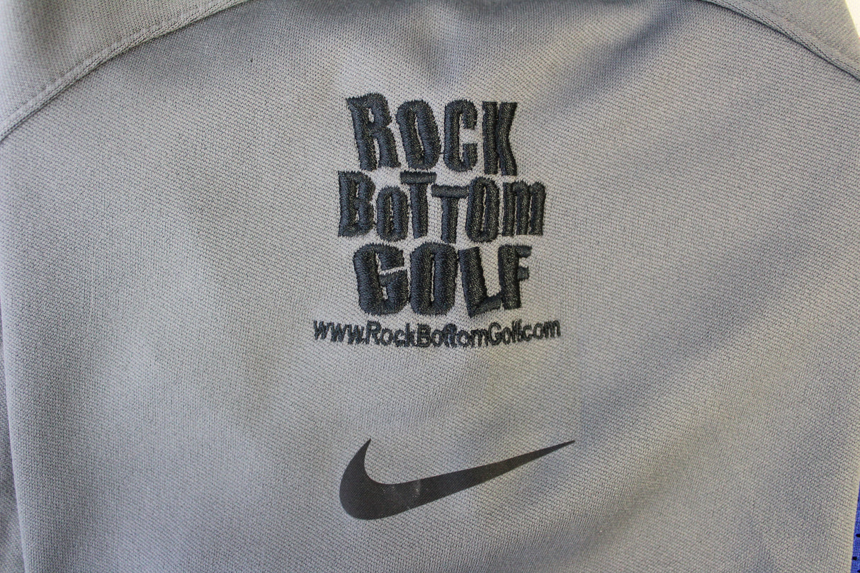John Daly Signed Match Worn Dark Gray Nike Golf Quarter Zip Shirt BAS #BH00329