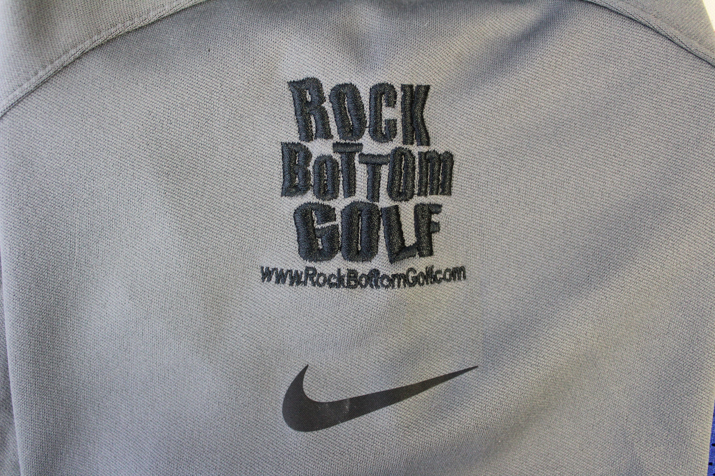 John Daly Signed Match Worn Dark Gray Nike Golf Quarter Zip Shirt BAS #BH00329