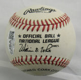 Ron Gant +1 Signed Auto Rawlings Baseball JSA CM07281