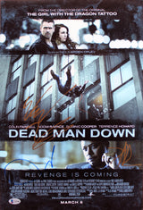 Dead Man Down (4) Howard, Oplev, Bennett +1 Signed 12x18 Photo BAS #AA03988