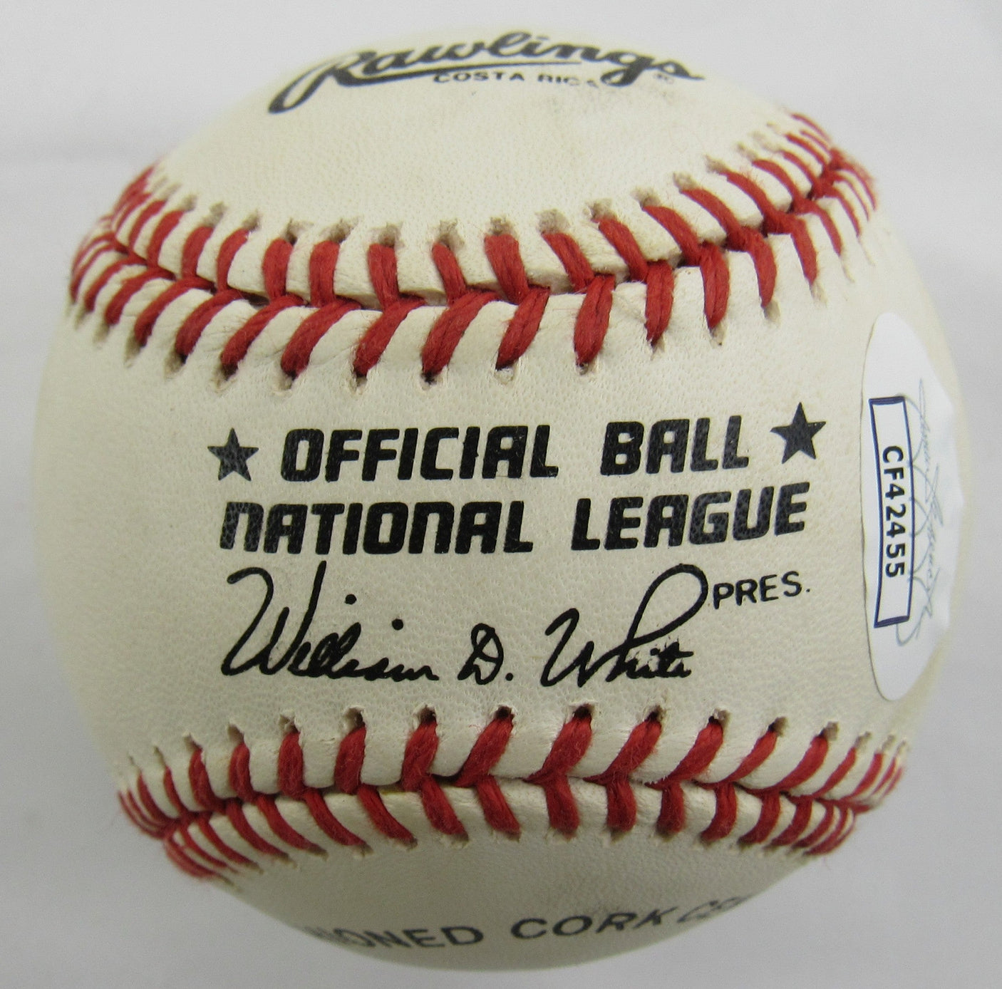 Al Barlick Signed Auto Rawlings Baseball JSA CF42455