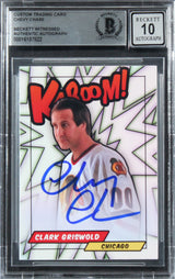 Chevy Chase Christmas Vacation Signed Custom Trading Card Auto 10! BAS Slabbed 7