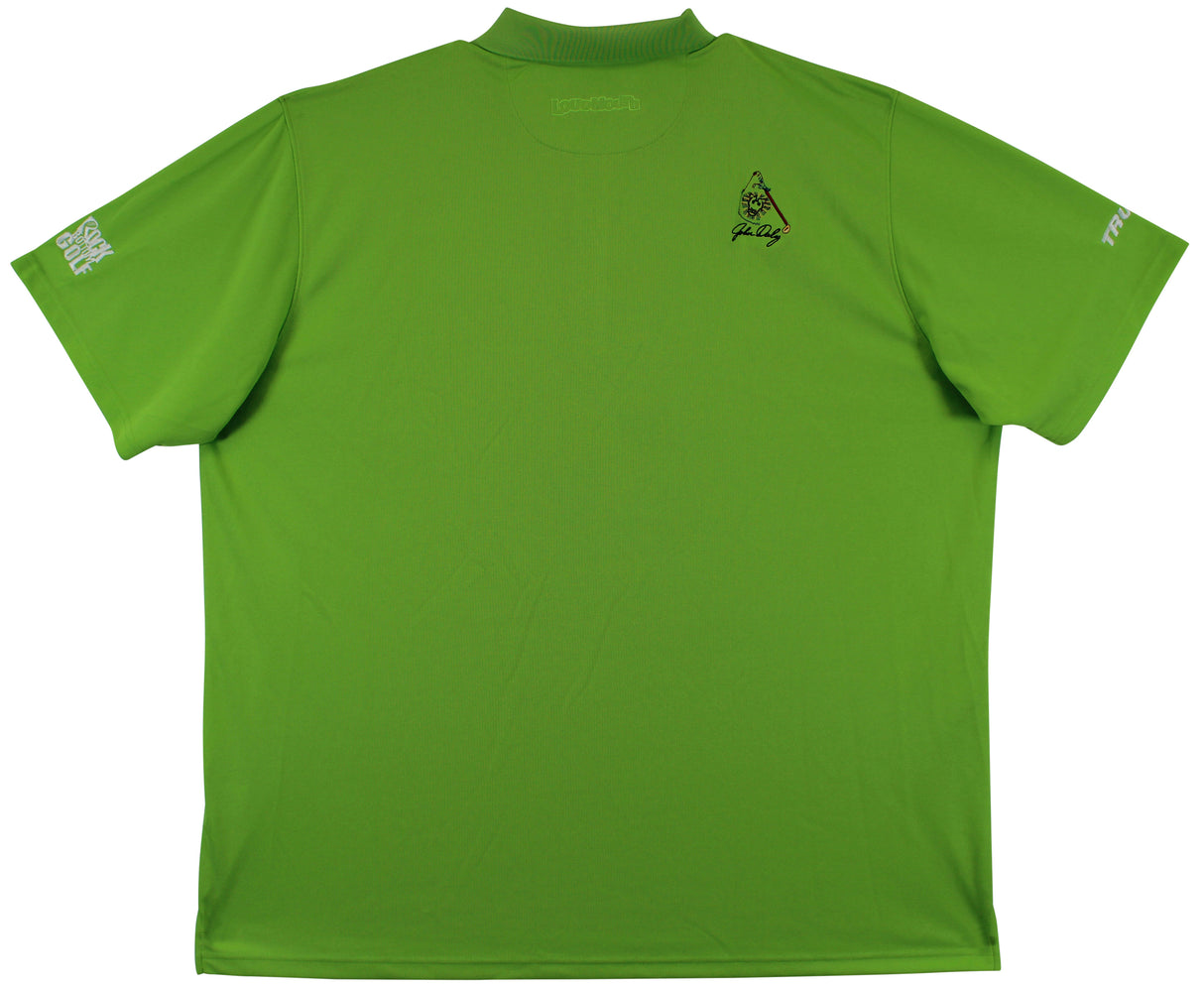 John Daly Authentic Signed Match Worn Green Loudmouth Polo Shirt BAS #8BH00359