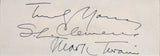 Samuel Clemens "Truly Yours Mark Twain" Signed & Framed 1.75x5 Cut BAS #AD64302