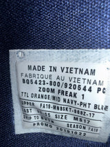 Giannis Antetokounmpo Autographed 2019 Player Exclusive (PE) Promo Total Orange, Mid Navy & Phantom Blue Nike Zoom Freak 1 Shoes Milwaukee Bucks Size 17 (With Box) Beckett BAS Witness #3W396742 & #3W396743