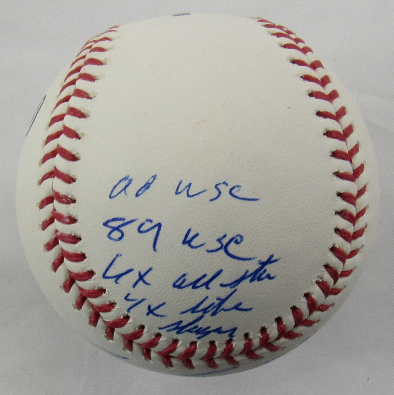 Jose Canseco Signed Stat Rawlings Baseball JSA CF42485