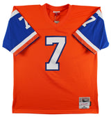 Broncos John Elway "HOF 04" Signed Orange Alternate M&N Jersey BAS Witnessed