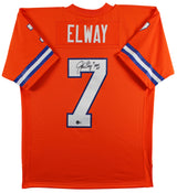 Broncos John Elway "HOF 04" Signed Orange Throwback M&N Jersey BAS Witnessed